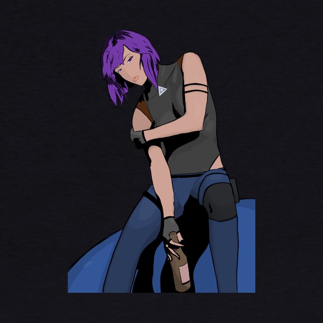 Motoko chillin’ by ggareau